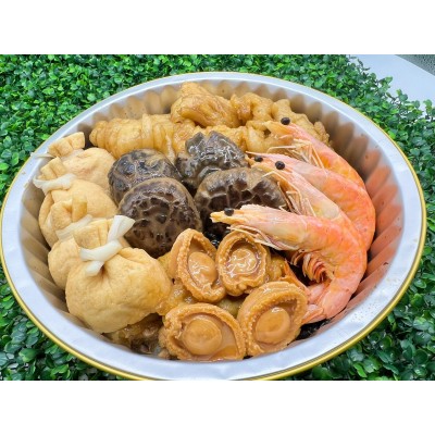 鮑魚花膠雞煲盤菜 4人份